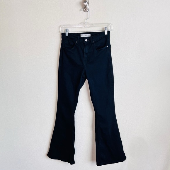 Topshop Denim - TOPSHOP Black Jamie High Waisted Flare Jeans